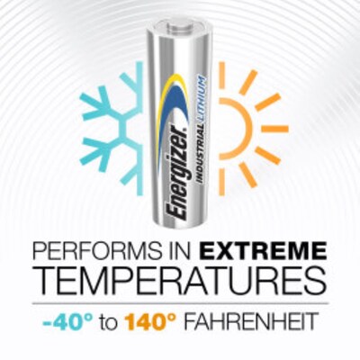 Energizer Industrial AA Lithium Batteries, 24/Box (LN91)