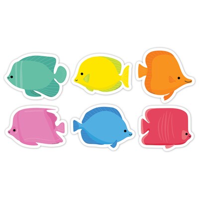 Creative Teaching Press Sea Friends School of Fish Designer Cut-Outs, 36/Pack, 3 Packs/Bundle (CTP11