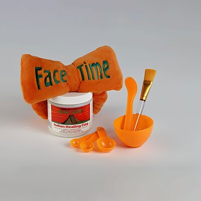 Aztec Secret Indian Healing Clay 1 lb Facial Mask Kit with Headband