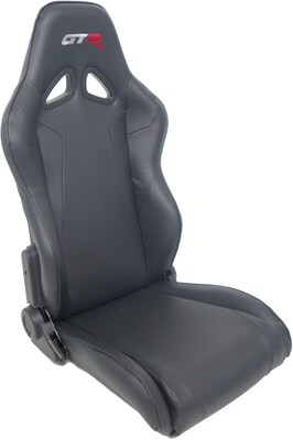 GTR Simulator Steel Alloy Ergonomic Simulation Cockpit Gaming Chair, Black (GTA-S-S105LBK)