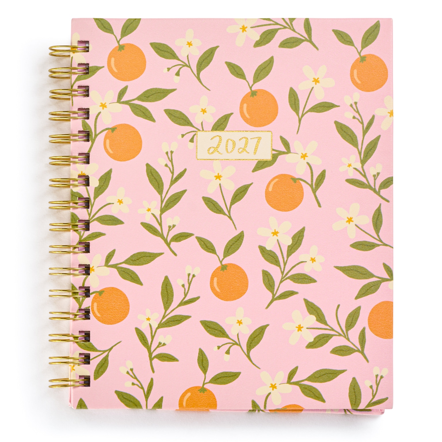 2027 Eccolo Citrus 7 x 9 Weekly & Monthly Planner, Faux Leather Cover (RY27-401J)