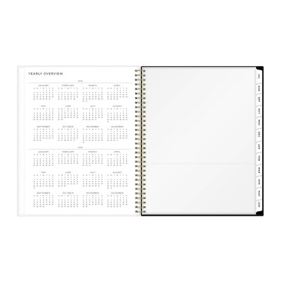 2025-2026 Blue Sky Leopard 8.5" x 11" Academic Year Weekly & Monthly Planner, Plastic Cover, Multicolored (149046-A26)