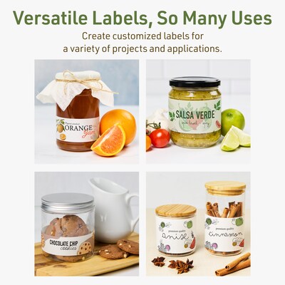 Avery Dissolvable Rectangle Multipurpose Labels, 9.75" x 1.25", Off-white, 50/Pack (94262)