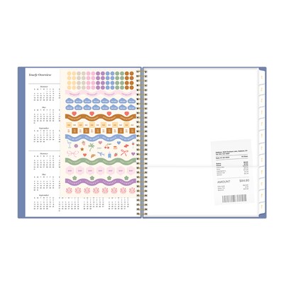 2026-2027 Blue Sky 8" x 11" Academic Year Weekly & Monthly Planner, Plastic Cover, Sincerely Blue (159096)