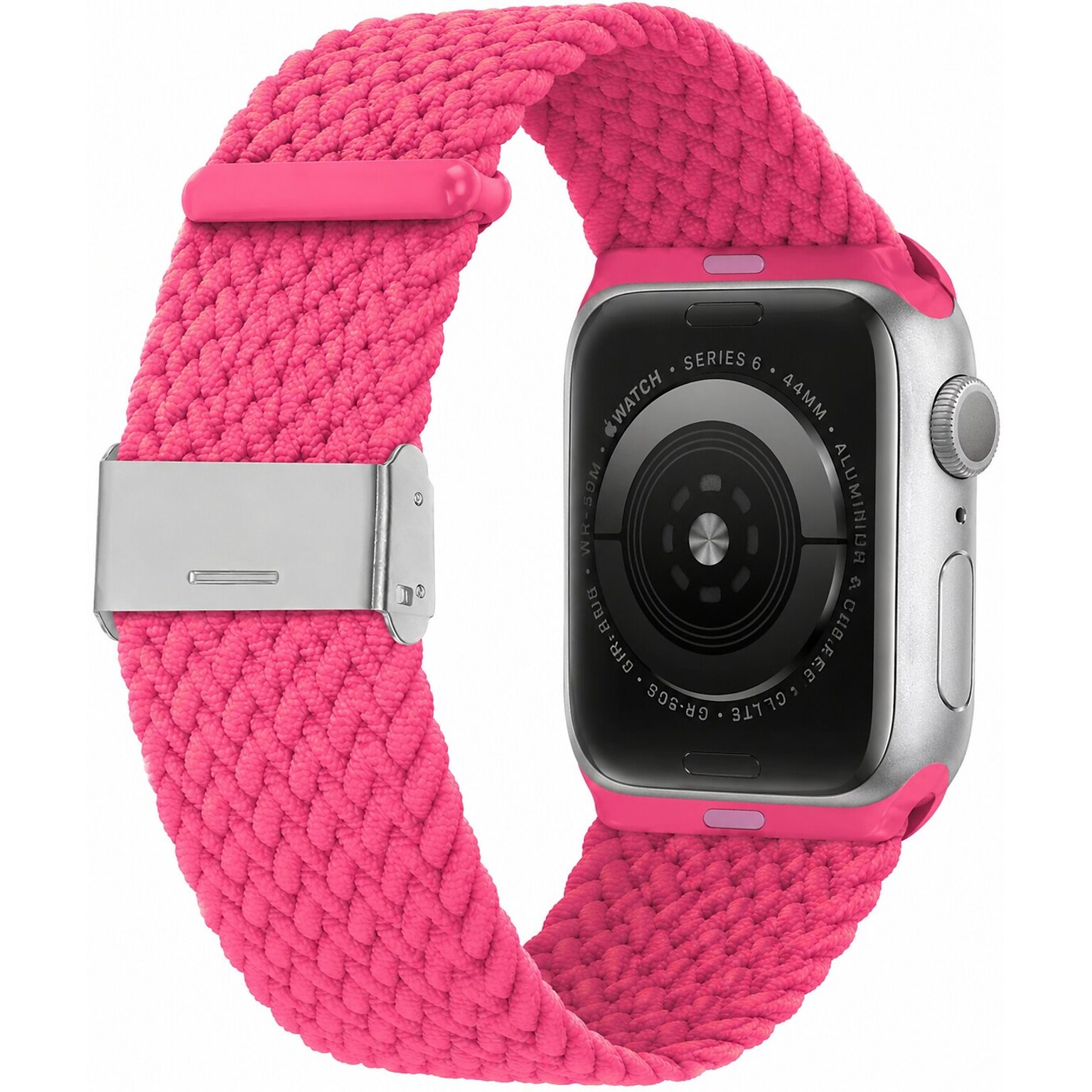 LAX Nylon Braided Band for Apple Watch, Flamingo Pink