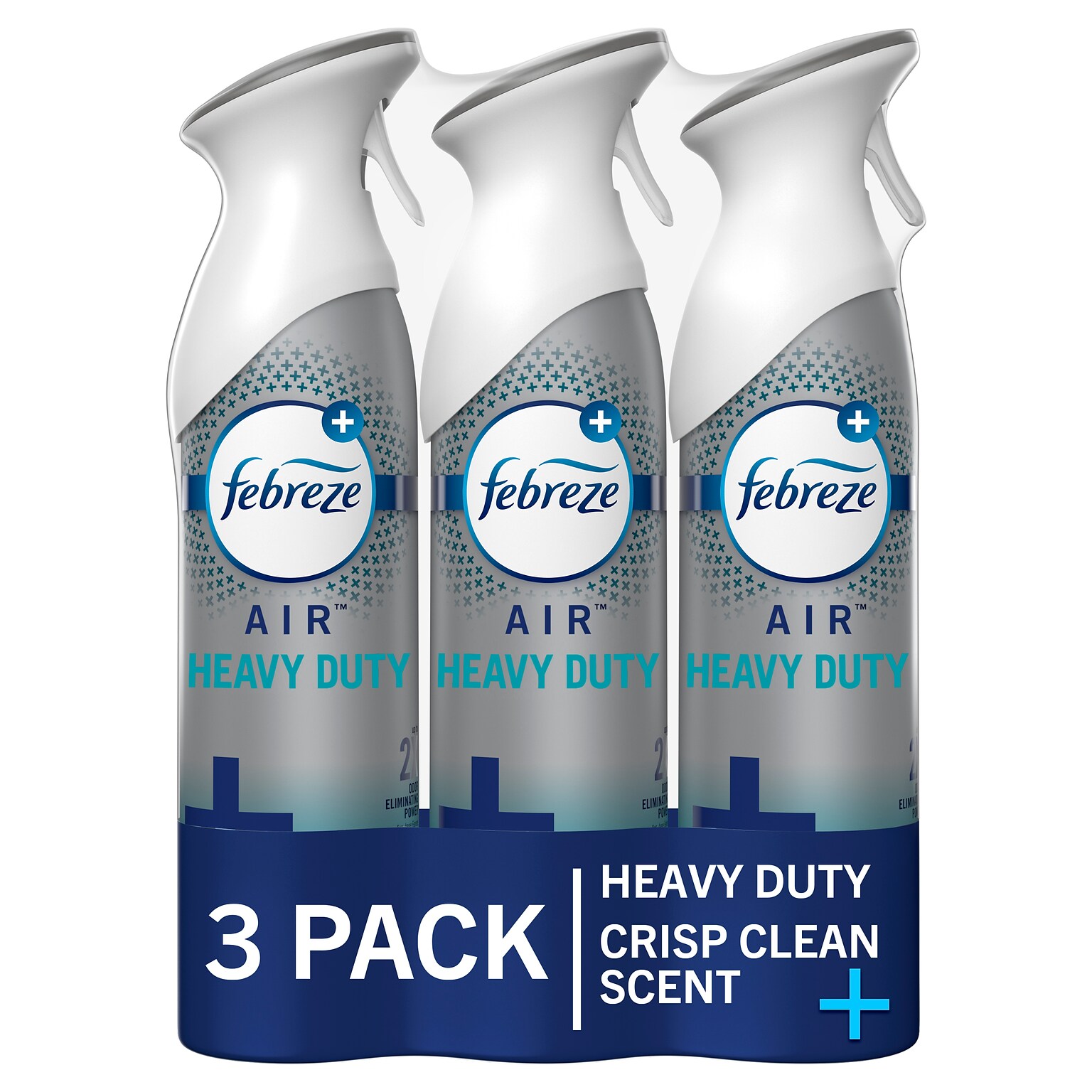 Febreze AIR Heavy-Duty Air Freshener Spray, Crisp Clean Scent, 8.8 fl. oz., 3/Pack (74601)