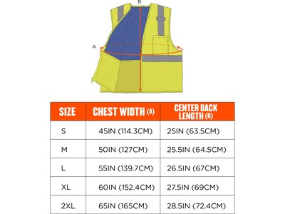 Chill-Its 6668 High-Visibility Safety Cooling Vest, XXL, Lime (12716)