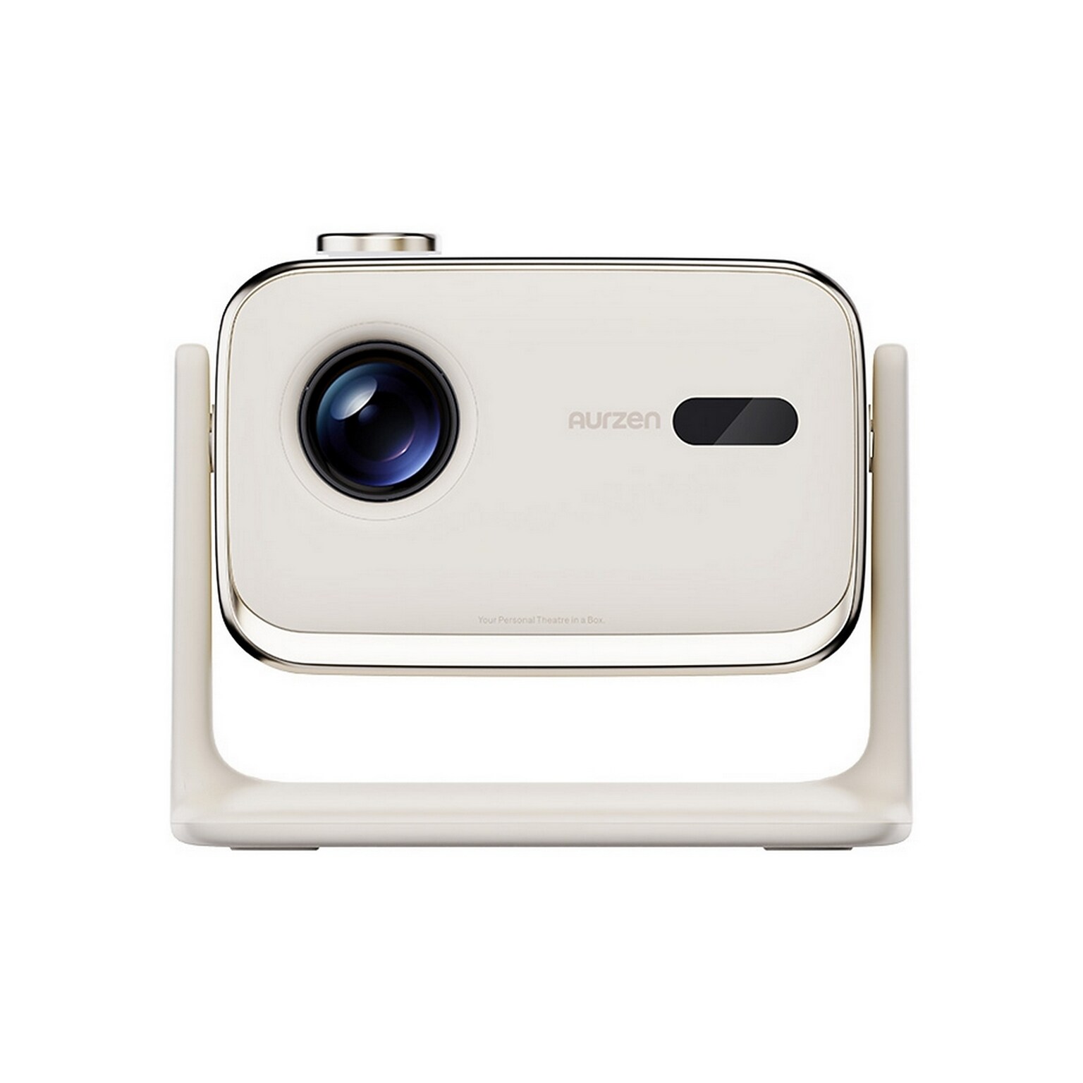 Aurzen Boom Mini Smart Projector with Google TV, Off-White (Boom Mini-WH)