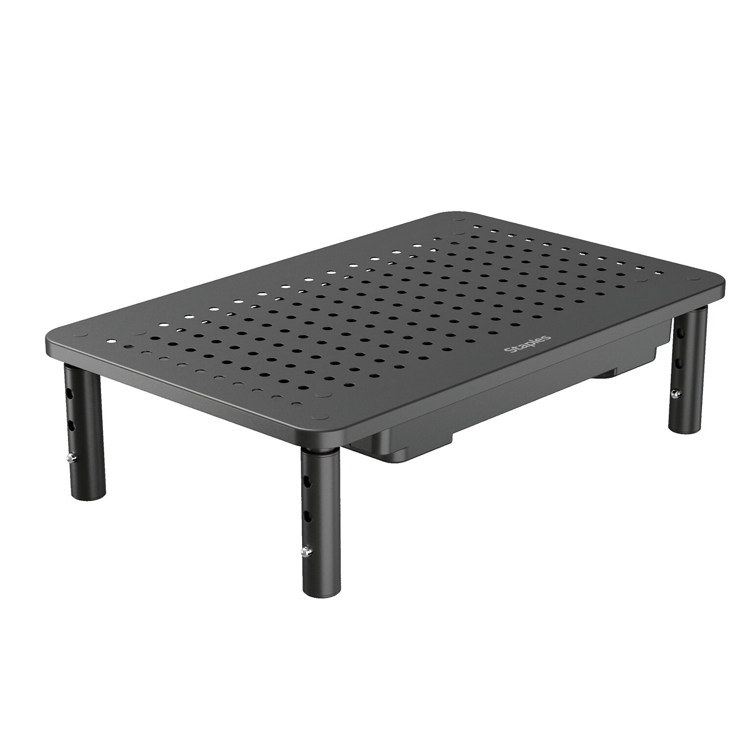 Staples TECH Adjustable Monitor Stand, Black (ST62819-CC)