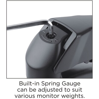 Lorell Adjustable Single Monitor Mounting Arm, Up to 32" Monitor, Black (LLR99800)