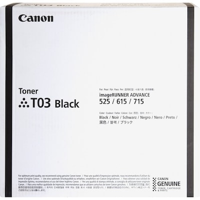 Canon T03 Black Standard Yield Toner Cartridge (2725C001AA)