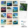 2024 Plato Tropical Islands 12 x 24 Monthly Wall Calendar (9781975466343)
