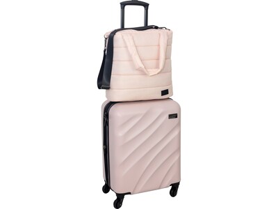 Geoffrey Beene 2-Piece Hardside Spinner Luggage Set, Blush (GB24-2)