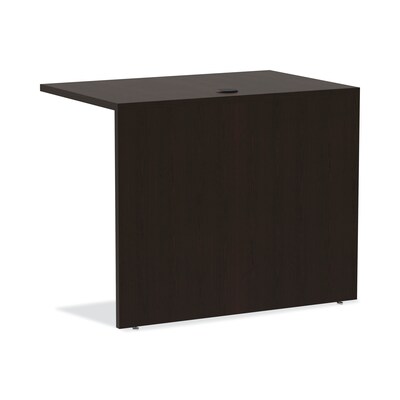 Alera Valencia Series Reversible Return/bridge Shell, 35w X 23 5/8d, Espresso