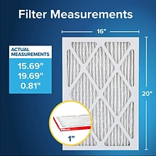 Filtrete Allergen Defense Air Filter, 1000 MPR, 16 x 20 x 1 (9800-4)