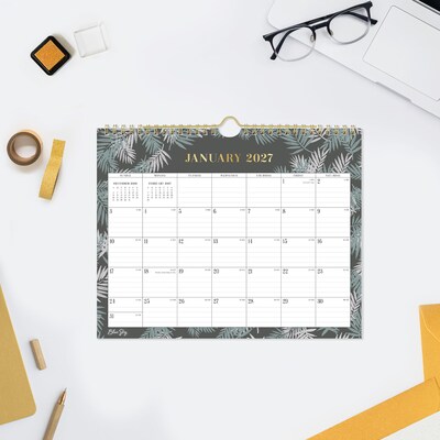 2027 Blue Sky 8.75" x 11" Monthly Wall Calendar, Green/White (164011)