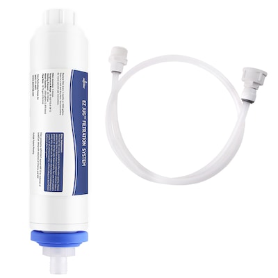 EZ Jug Water Filtration System with Garden Hose Faucet Adapter & Basic Indoor Kitchen Faucet Adapter (EZID001)
