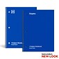 Staples 1-Subject Notebook, 8 x 10.5, Graph Ruled, 70 Sheets, Blue (TR23985)