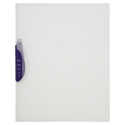 JAM Paper Heavyweight Sheet Protector, Purple/Clear, 20/Pack (SL249PUb)