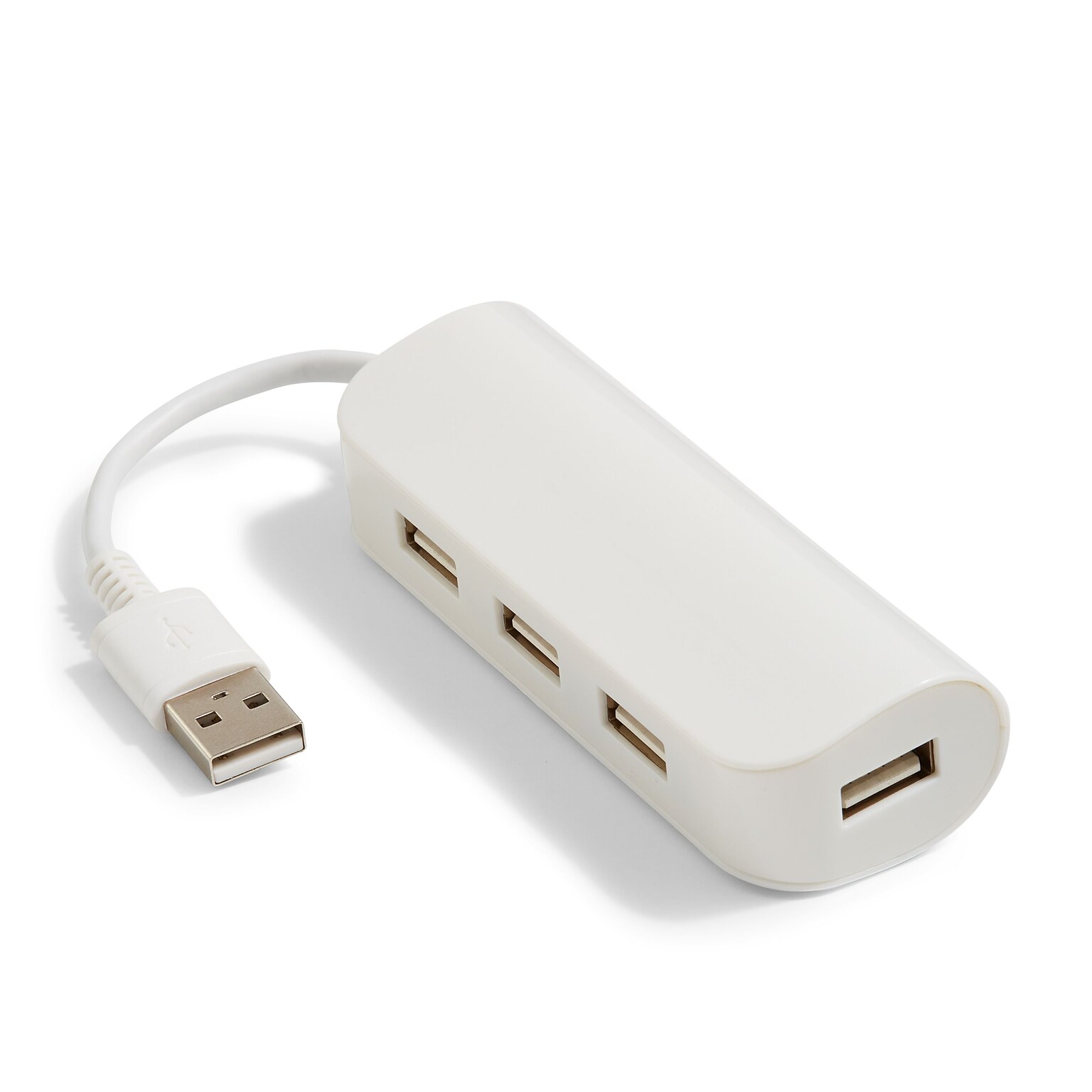 NXT Technologies™ 4-Port USB 2.0 Hub, White (NX29758)