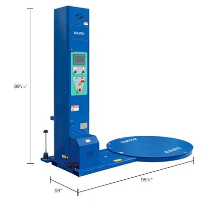 Global Industrial Semi-Automatic Stretch Wrap Machine For 20"W Rolls (412409)