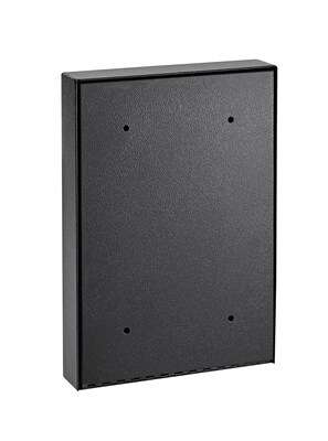 AdirOffice Steel Wall-Mounted Weatherproof Drop Box Interoffice Mailbox, Large, Black (631-14-BLK-PKG)