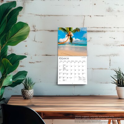 2027 BrownTrout Beaches 7" x 7" Monthly Wall Calendar, Assorted Colors (9798330709670)