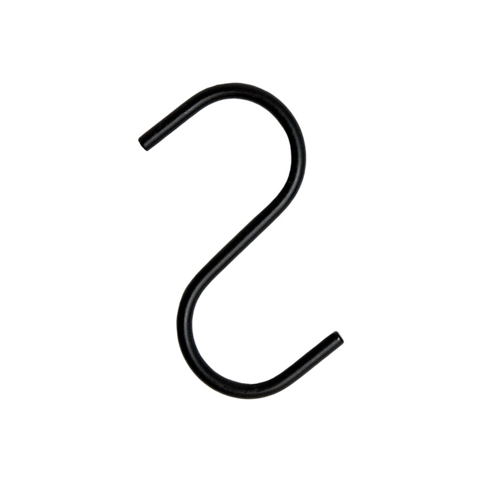 Nahanco Heavy Duty Metal Hooks, Black, 50/Carton (SHKSMB)