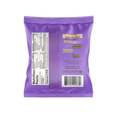 Bcuz Gluten Free Smores Flavored Granola Bites, 1 oz., 18 Bags/Box (BCZ-SMO118)