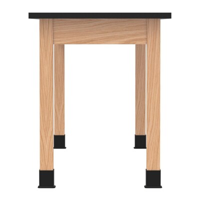 Diversified Woodcrafts School Classroom Rectangular Science Lab Table, 72 x 24, Oak (C7306K30N)
