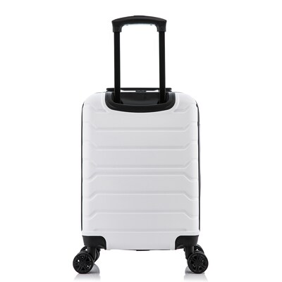 InUSA Trend Plastic Carry-On Luggage, White (IUTRE00S-WHI)