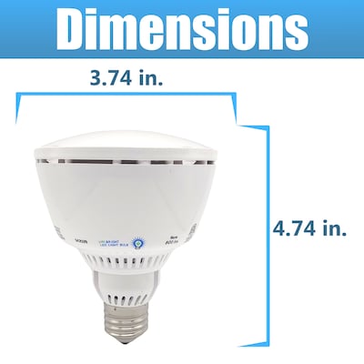 Viribright 9.5 Watts Warm White LED Flood & Spot Bulb, 4/Pack (750081-4)
