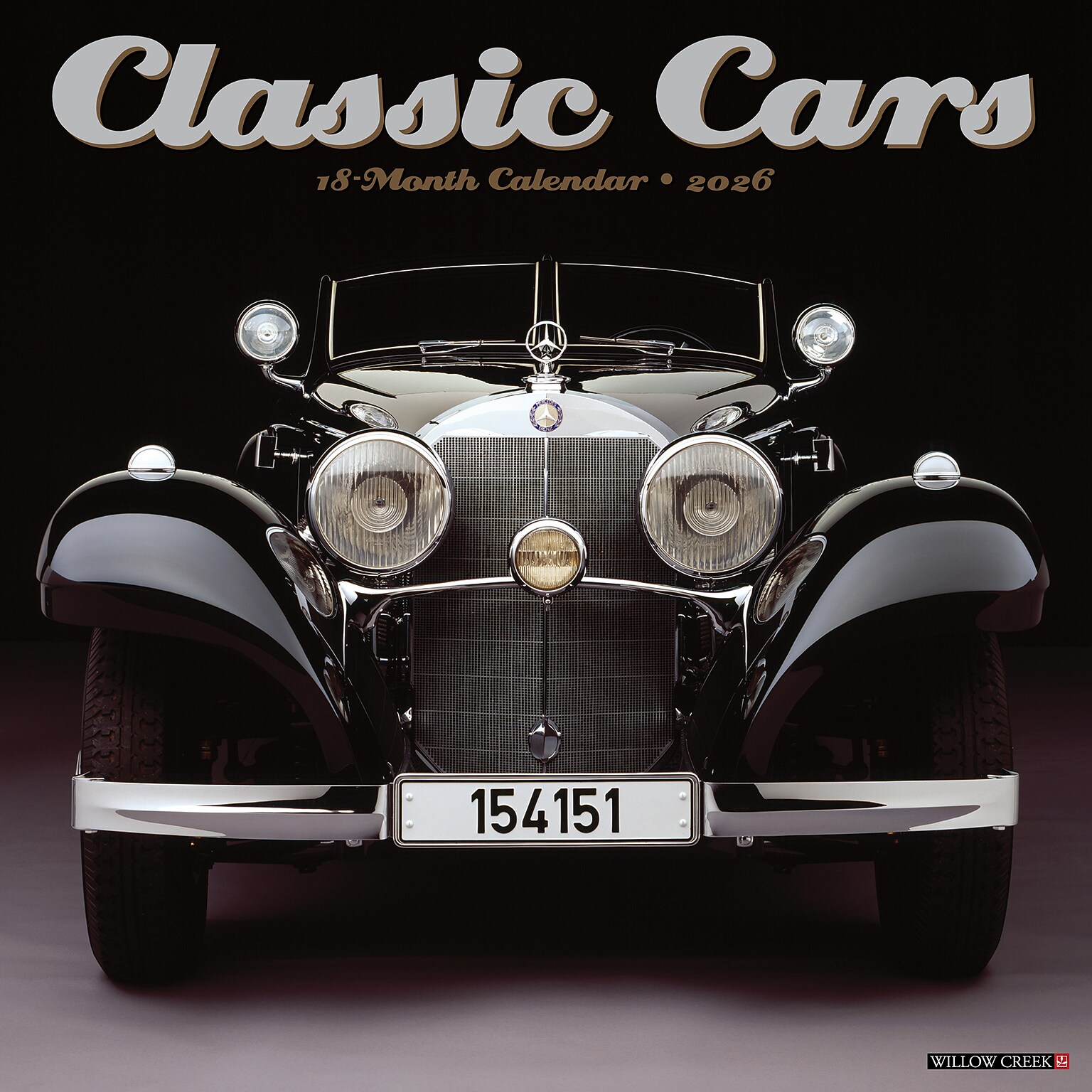2026 Willow Creek Classic Cars 12 x 12 Monthly Wall Calendar (50729X)