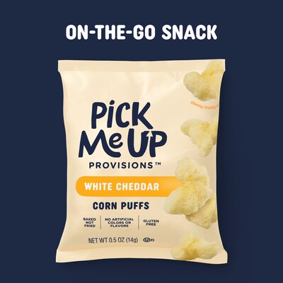 Pick Me Up Provisions™ Gluten Free White Cheddar Corn Puffs, 0.5 oz., 36/Box (PM63575)