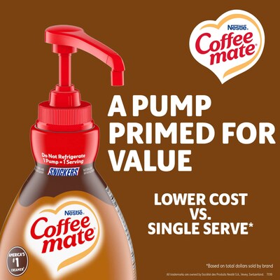 Coffee mate Snickers Liquid Creamer, 50.7 oz. (12439070)