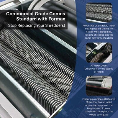 Formax OnSite Office 8602CC 35-Sheet Cross-Cut Commercial Shredder (FD8602CC)