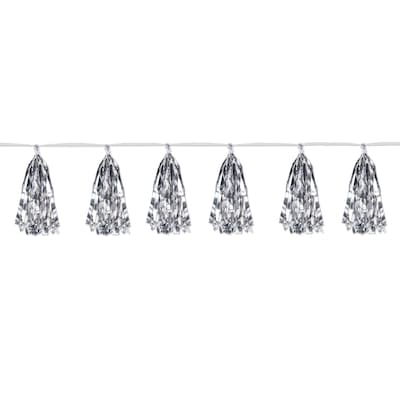 Beistle Metallic Silver Tinsel Garland, Silver, 2/Pack (59927-S)