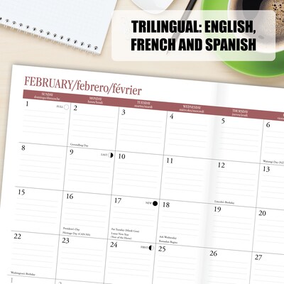 2025-2026 Willow Creek Academic 7.5" x 9.5" Academic Year Monthly Planner, Black (56813)