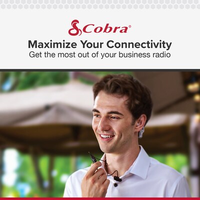 Cobra USB-C to USB-A Charging Cable for Cobra® Performa 400/450 2-Way Handheld Business Radios, Black (0010079-1)