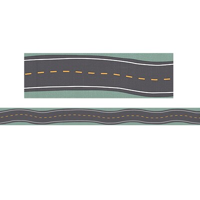 Teacher Created Resources Straight Border Trim, 3 x 2.92, Road Trip, 12/Pack, 6 Packs/Bundle (TCR9241-6)