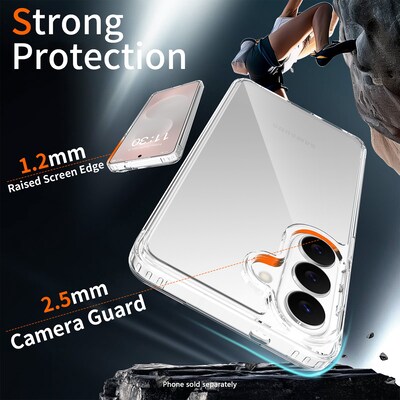 SaharaCase Venture Series Phone Case for Samsung Galaxy S26, Shock Absorbing, Clear (CP01111)