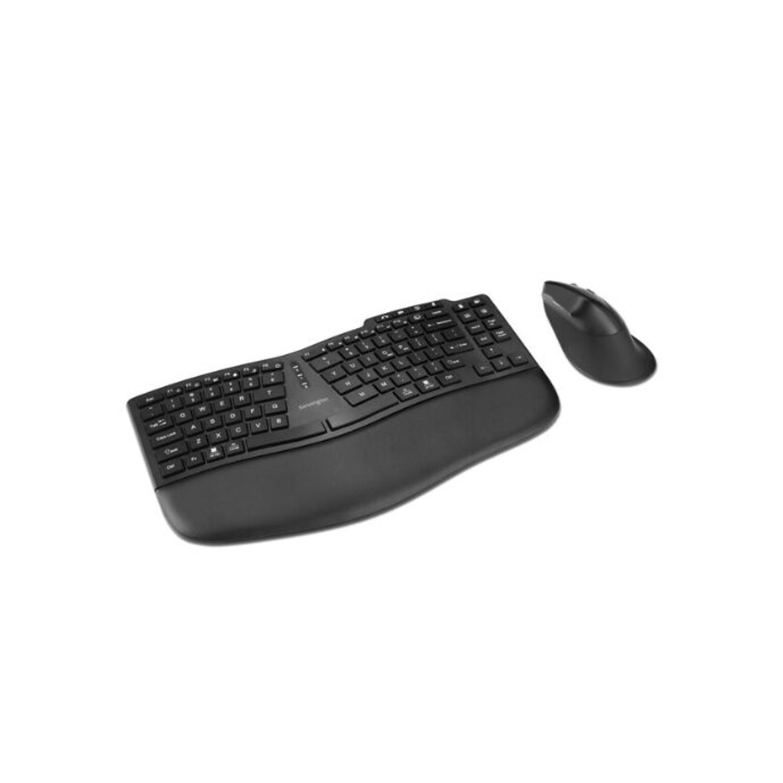 Kensington Pro Fit Ergo KM675 EQ Wireless Ergonomic Gaming Keyboard and Mouse Combo, Black (K75492US)