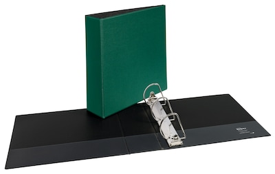 Avery 3" 3-Ring Non-View Binders, Slant Ring, Green (27653)