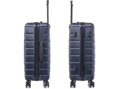 InUSA Trend 24" Hardside Suitcase, 4-Wheeled Spinner, TSA Checkpoint Friendly, Blue (IUTRE00M-BLU)
