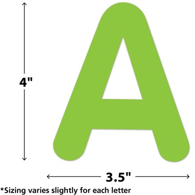 Teacher Created Resources Brights 4 Self-Adhesive Letters and Numbers, Multicolored, 108/Pack (TCR9651)