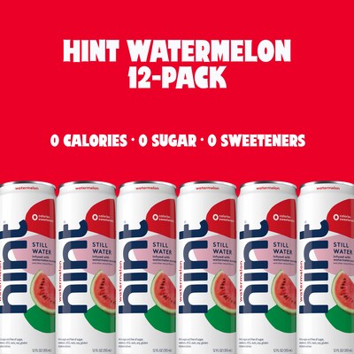 Hint Blackberry Flavored Purified Water, 12 fl. oz., 12 Cans/Pack (HINT-BBCAN-12)