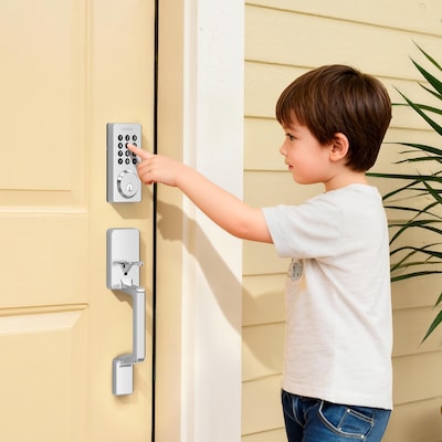 Philips Smart Wi-Fi Door Lock with Push Button Lighted Keypad and Handle Set