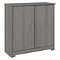 Bush Furniture Cabot 30.2" Storage Cabinet with 2 Shelves, Modern Gray (WC31398)