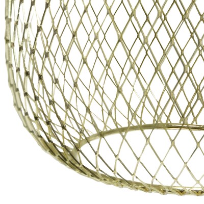 Lalia Home Industrial Mesh Desk Lamp, Gold (LHD-2000-GL)