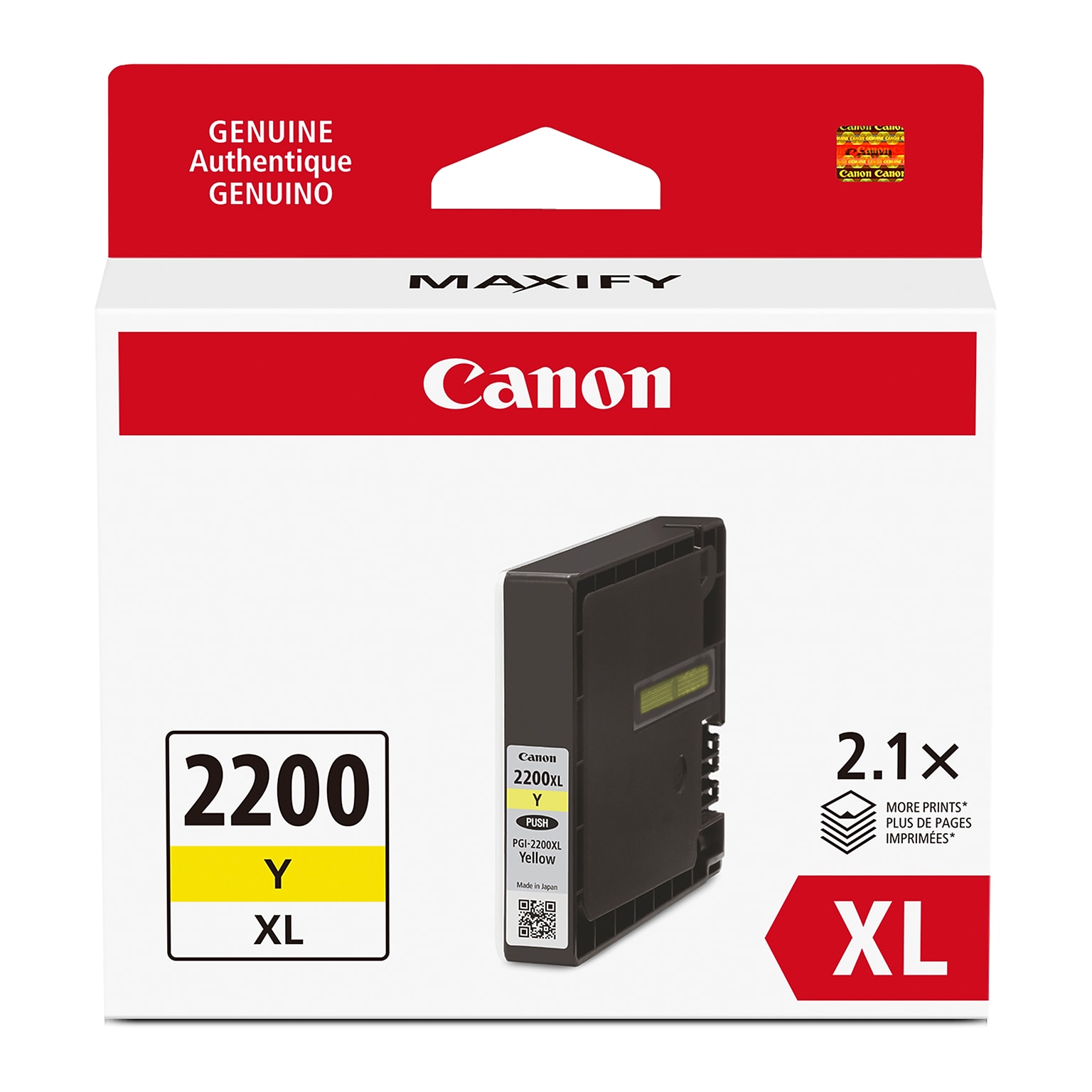 Canon PGI-2200 XL Yellow High Yield Ink Cartridge (9270B001)